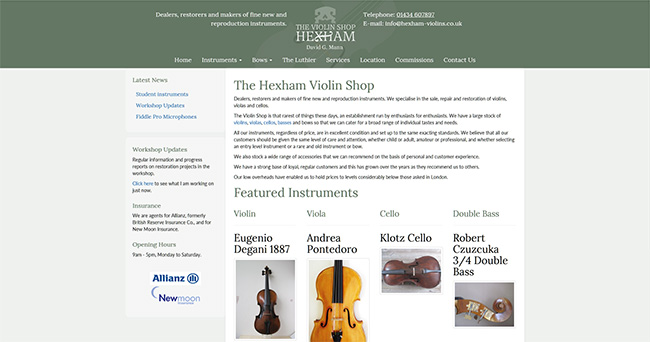 Hexham Violin Shop